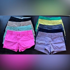 J Crew Chino Size 2 Short-9 Pair Lot! ☀️